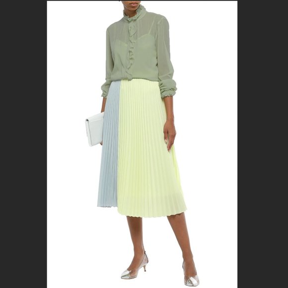 Valentino Ruffled stretch-silk georgette blouse - Picture 2 of 8